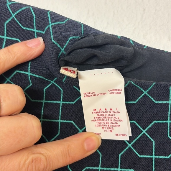 MARNI - vintage geometric dress 💯 virgin lambs wool and fully lined size 40/8 - Picture 3 of 11